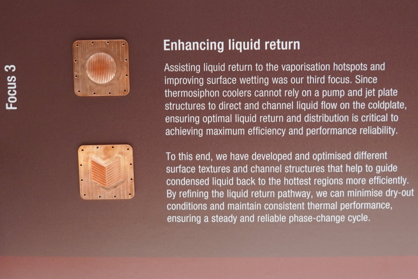 第3階段為改善鰭片的排列方向，避免氣泡卡在鰭片降低散熱效果。