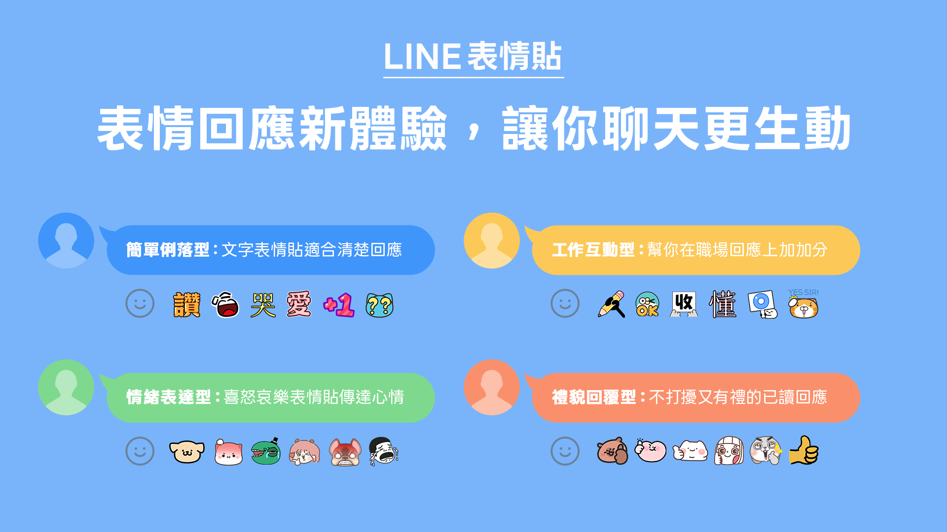 LINE 全新「表情回應」功能上線！支援所有表情貼，讓訊息互動更有層次