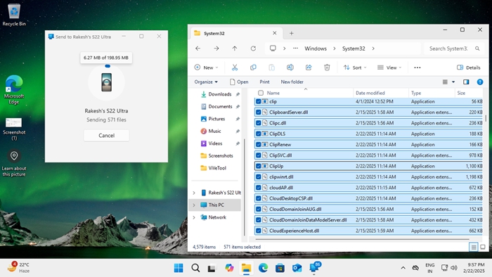 Windows 11 開始選單新增了「手機鏡像」功能，可直接在電腦上看到 Android 螢幕
