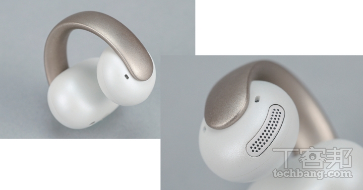 目前市面上的耳夾式開放真無線耳機本體大多是藉由 C 型金屬材質橋接單體與電池結構，其 C 型橋外部再使用矽膠材料包覆，最終呈現宛如耳環般的佩戴型態。