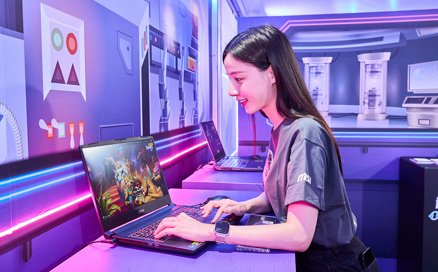 透過 MSI 電競筆電就能輕鬆享受 3A 級遊戲大作極致的聲光效果。