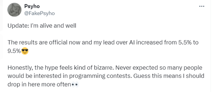 人機大戰！波蘭程式設計師 10 小時馬拉松擊敗 OpenAI AI 模型奪冠