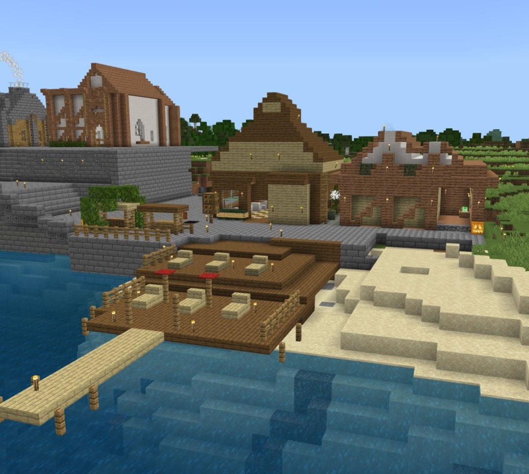 《Minecraft》獨行俠玩家分享自己花十年，一人打造絕美島嶼城市