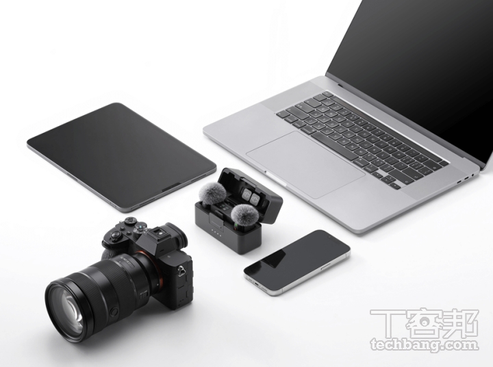 由於錄影設備越來越多元，無線麥克風與不同錄影設備之間相容性也很重要。（圖片來源：DJI）