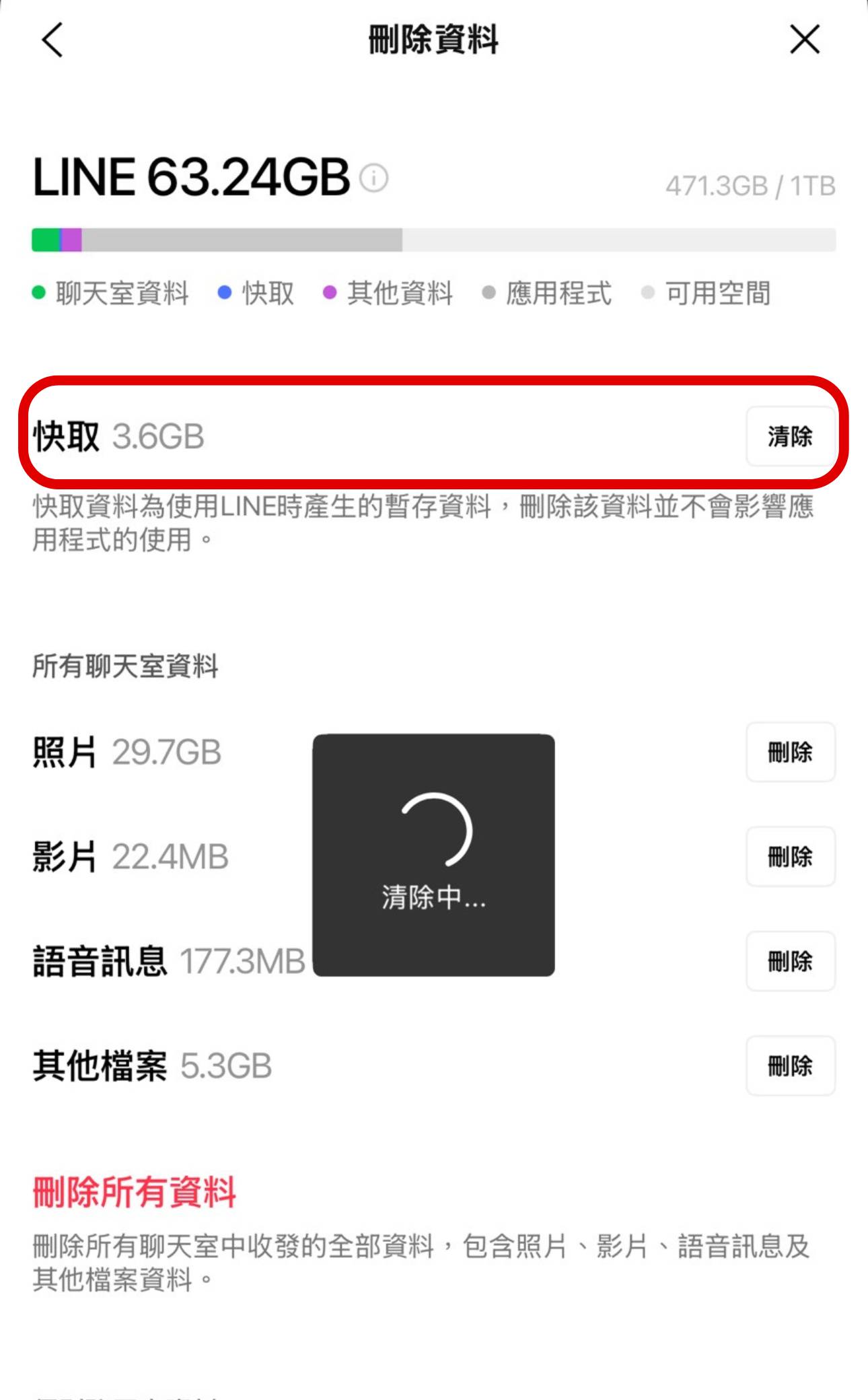 LINE 佔空間爆滿？免刪訊息！一鍵清除「快取」，秒瘦身釋放容量