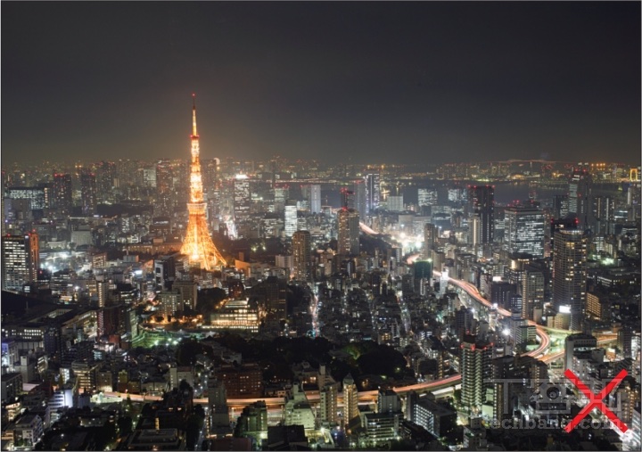 拍攝夜景或大面積暗色物體，相機會誤以為場景過亮而拉亮畫面，此時要適時降低曝光補償，才會與所見相符。