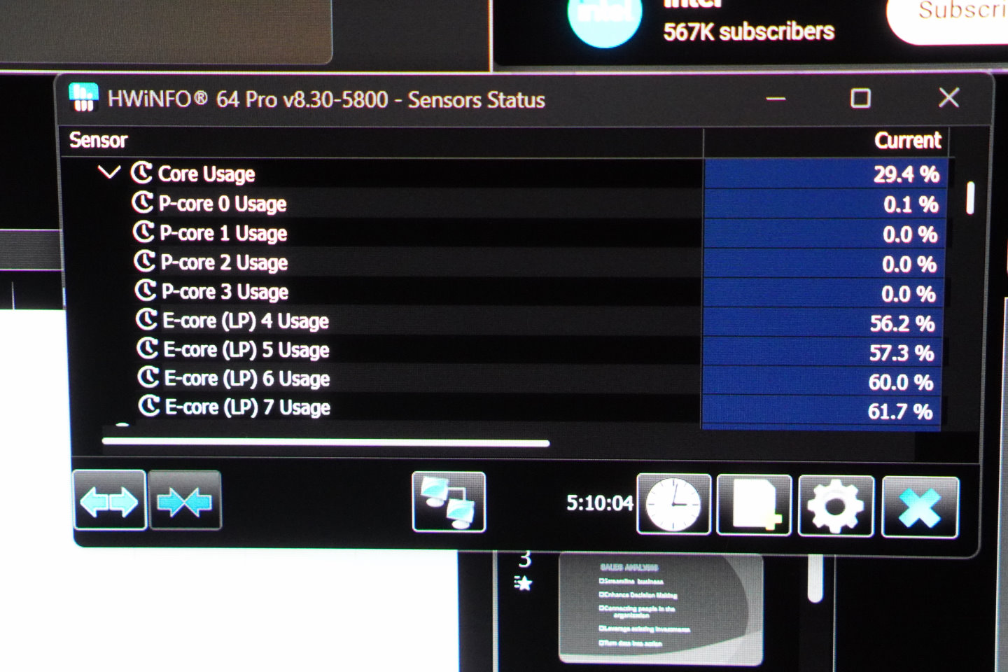 Lunar Lake處理器為8核心的版本（4P + 4 LP E），4組LP E-Core依然能滿足運算需求。