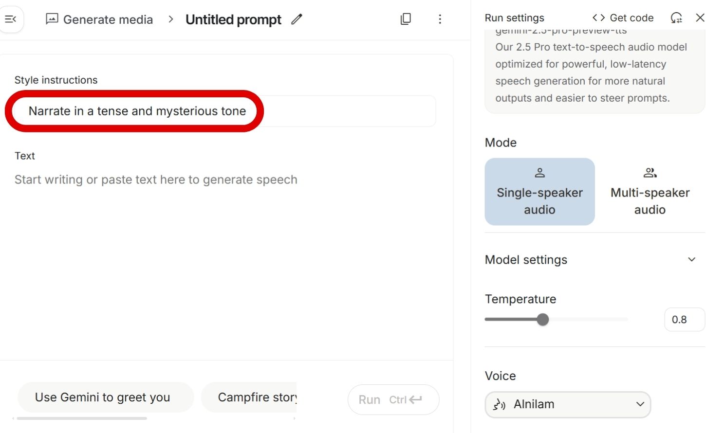如何用 Google AI Studio 生成腳本，打造單人、雙人 Podcast ，並將音檔下載使用