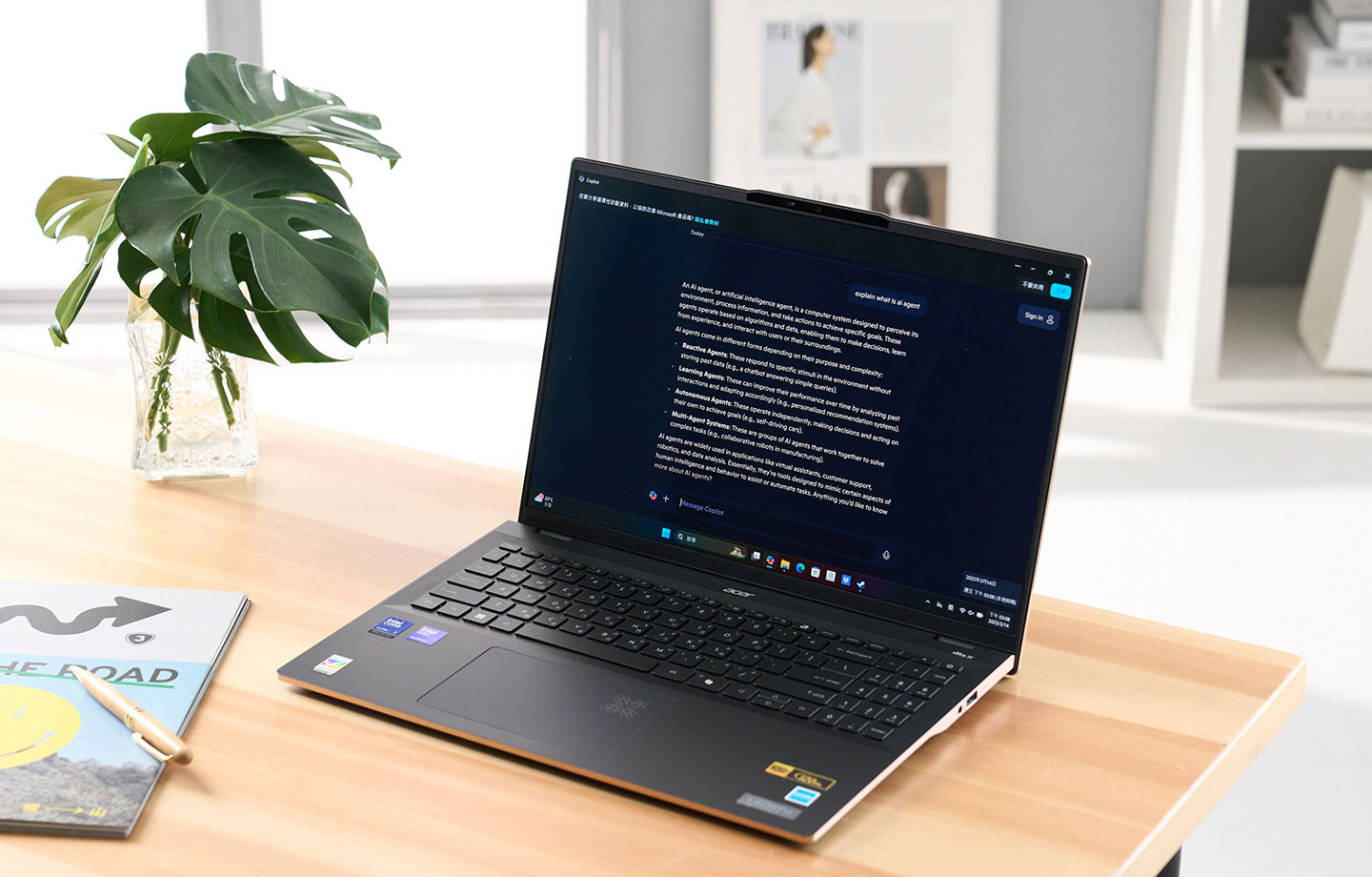 Acer Swift 16 AI 透過內建的 Intel® Core™ Ultra 強大的 NPU，提供 AI 應用所需要的強勁效能。