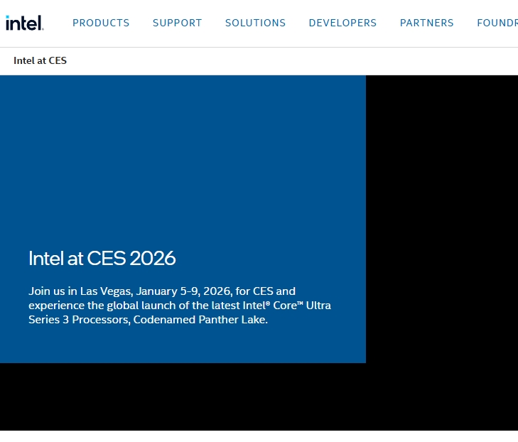 Intel 18A製程首發！全新Core Ultra 300系列將於CES 2026亮相