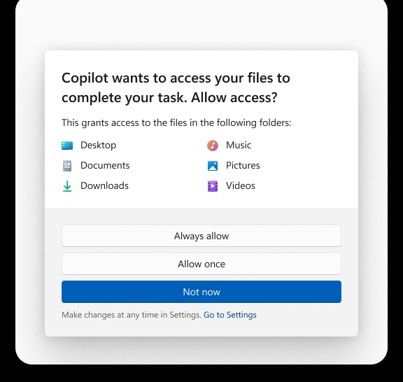 微軟澄清：AI 助理預設無法偷看你電腦！Win11 最新權限設定曝光