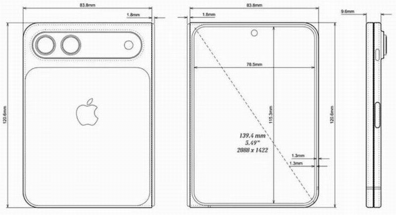 摺疊iPhone算繪圖現身！無瀏海全螢幕設計超吸睛