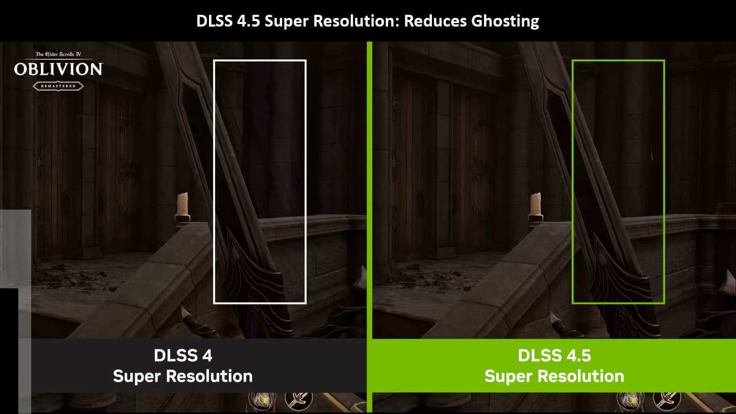 它也能改善畫面中物品移動所造成的鬼影。