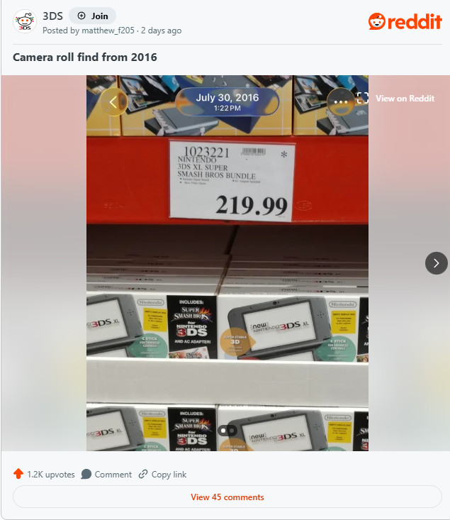 任天堂DS/3DS二手價「天價」翻數倍！玩家捶心肝：當年99美元骨折價不再