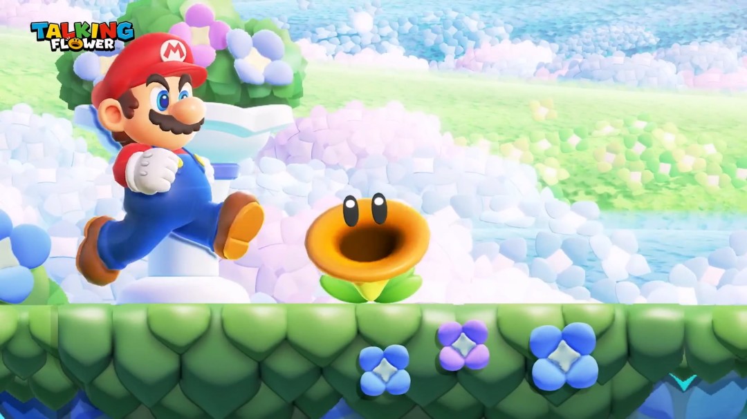 《超級瑪利歐兄弟 驚奇》那朵超煩的「閒聊花花」實體化！變身鬧鐘還會碎碎念
