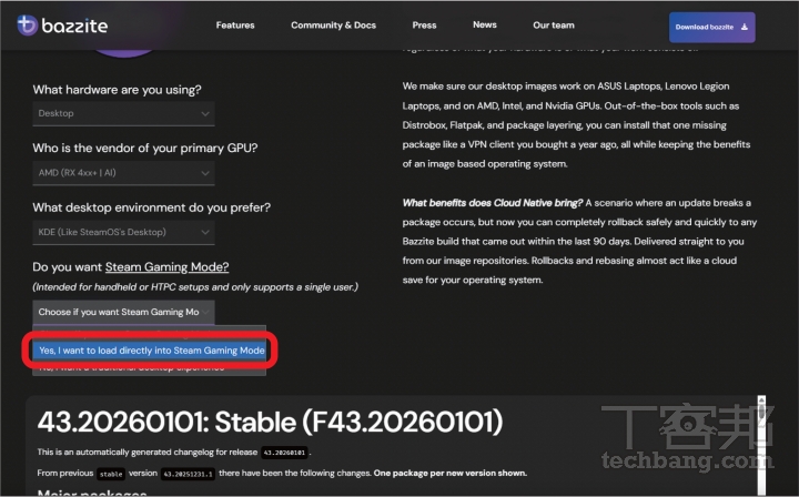 Steam Machine 太貴買不起？免驚！安裝 Bazzite 系統，改造舊 PC 變身窮人版 Steam 桌機！
