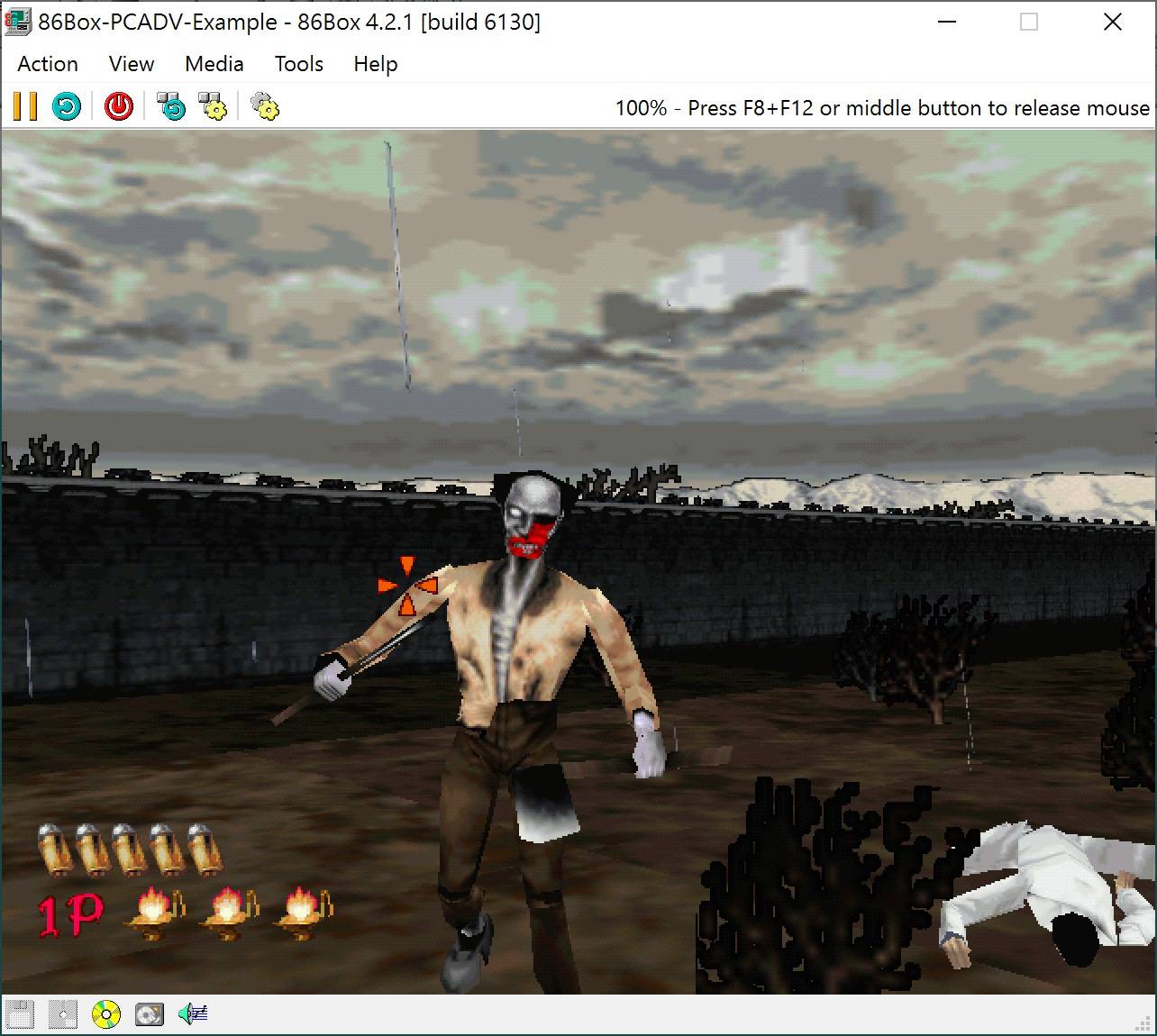 86Box也能模擬Voodoo 3顯示卡並執行3D遊戲，但系統需求比較高，建議在電腦上執行。