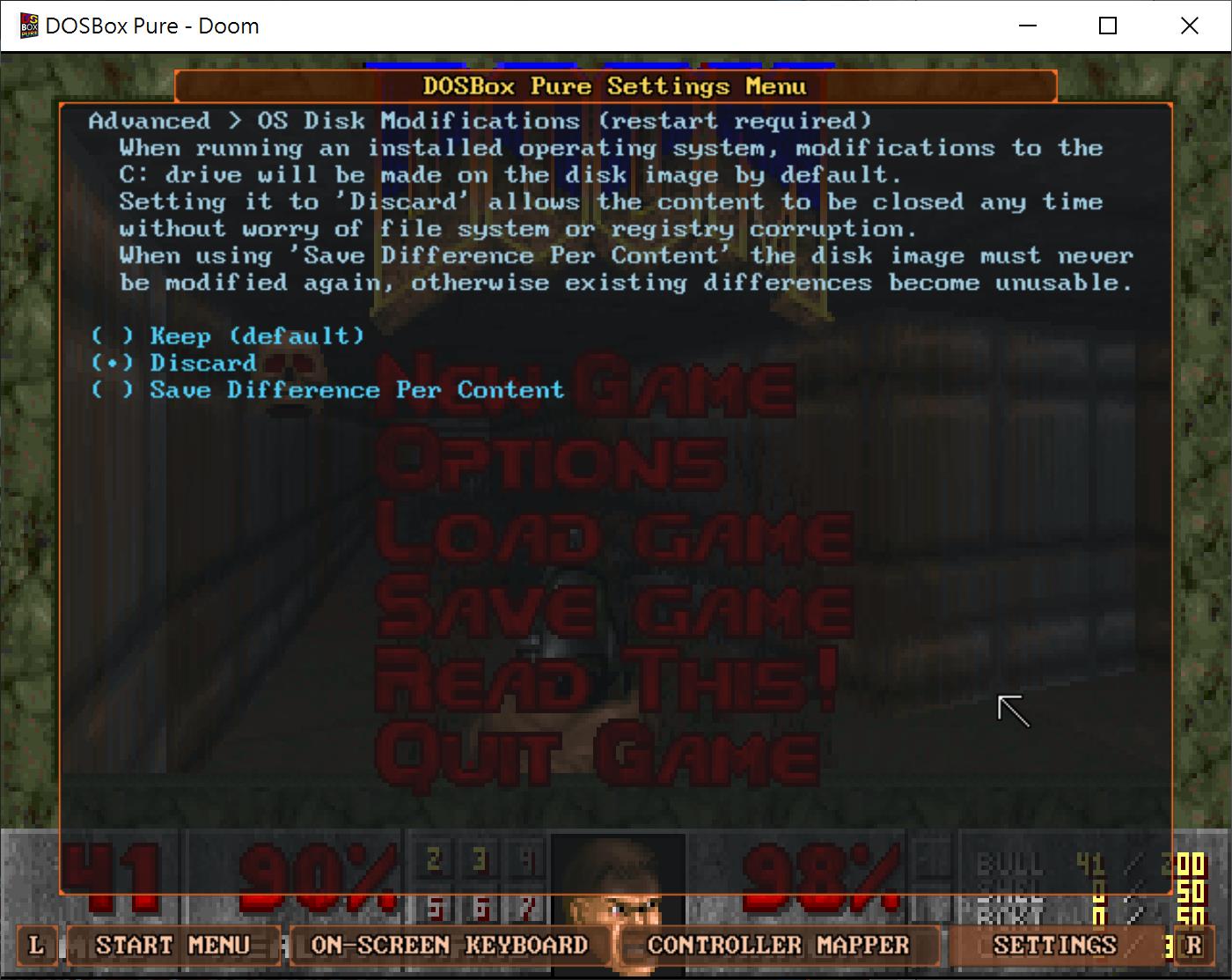 作業系統硬碟變更主要的功能有點像為系統碟裝上「還原卡」，會在關閉模擬器時捨棄對系統碟作出的變更，可以避免資料毀損。