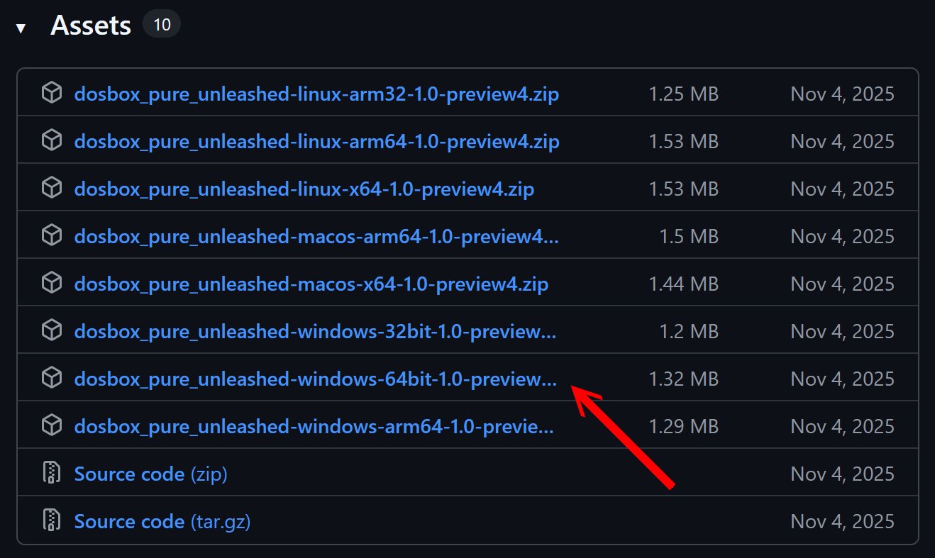 Windows 98復活計劃（二十六）：：DOSBox Pure Unleashed基本設定與選項介紹