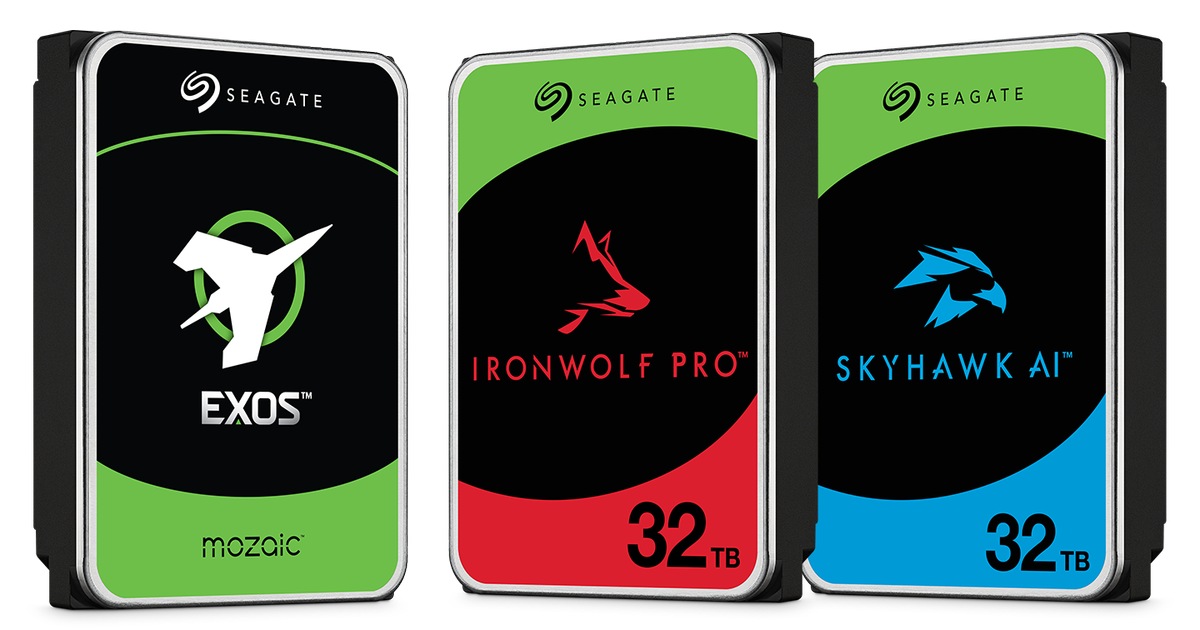 相較於先前發表的32 TB硬碟產品，Mozaic 4+能將單顆硬碟容量提升至44 TB。