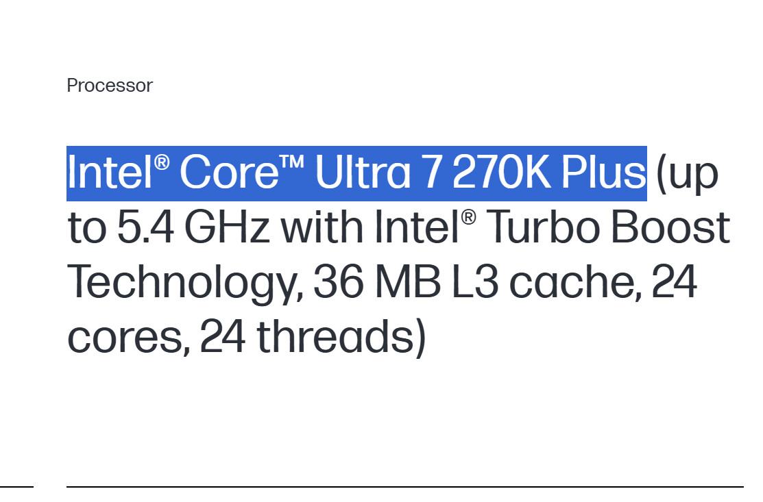 英特爾 Arrow Lake 新旗艦意外現身！Core Ultra 7 270K Plus 規格曝光，最強 i9 傳遭砍單？