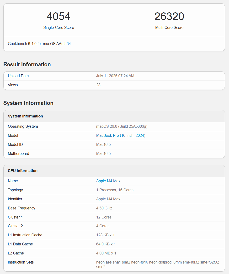 18 核戰勝 96 核?蘋果 M5 Max 效能實測曝光,單核實力完勝 AMD 旗艦級 Threadripper 9995WX
