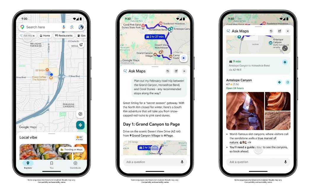 Google Maps 導入 Gemini AI 實現「地圖問答」，並加入 3D 沉浸式導航