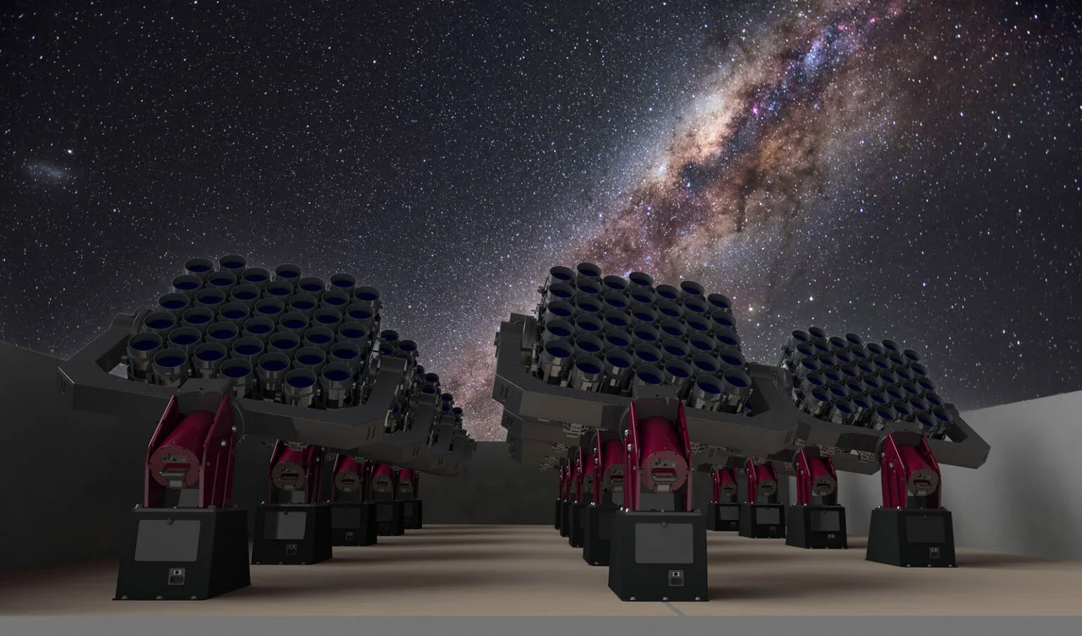 鏡頭界的「複眼」巨獸:1,140 支 Canon 400mm 定焦鏡前進智利探尋太空暗物質