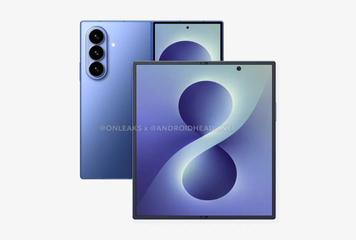 Samsung Galaxy Z Fold8 算繪圖現身：內建 S Pen 讓機身變厚？電池容量終於升級 5000mAh