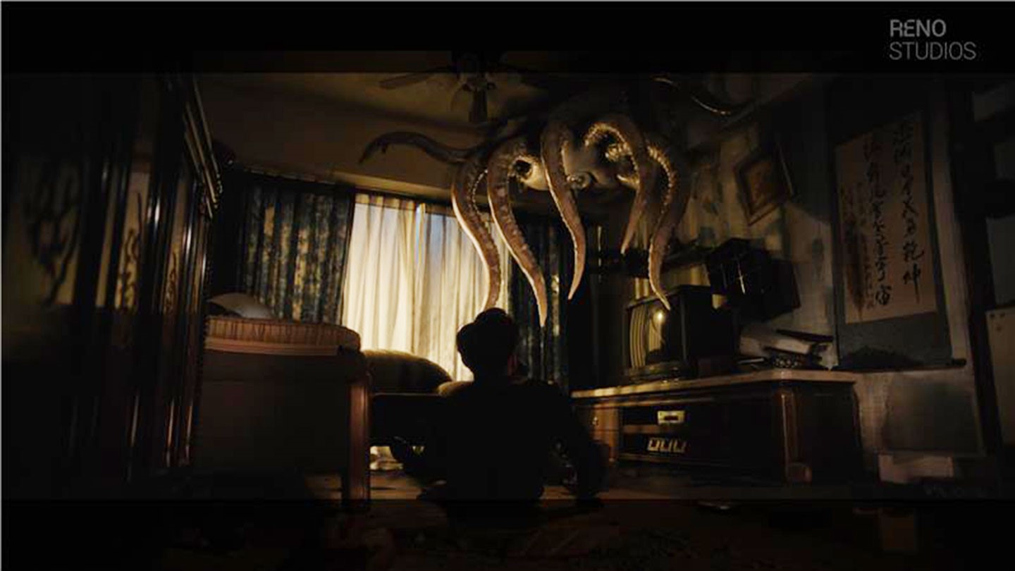 今年春節檔期熱播的《雙囍》片中充滿隱喻的「墨魚」場景特效也是出自再現影像之手。