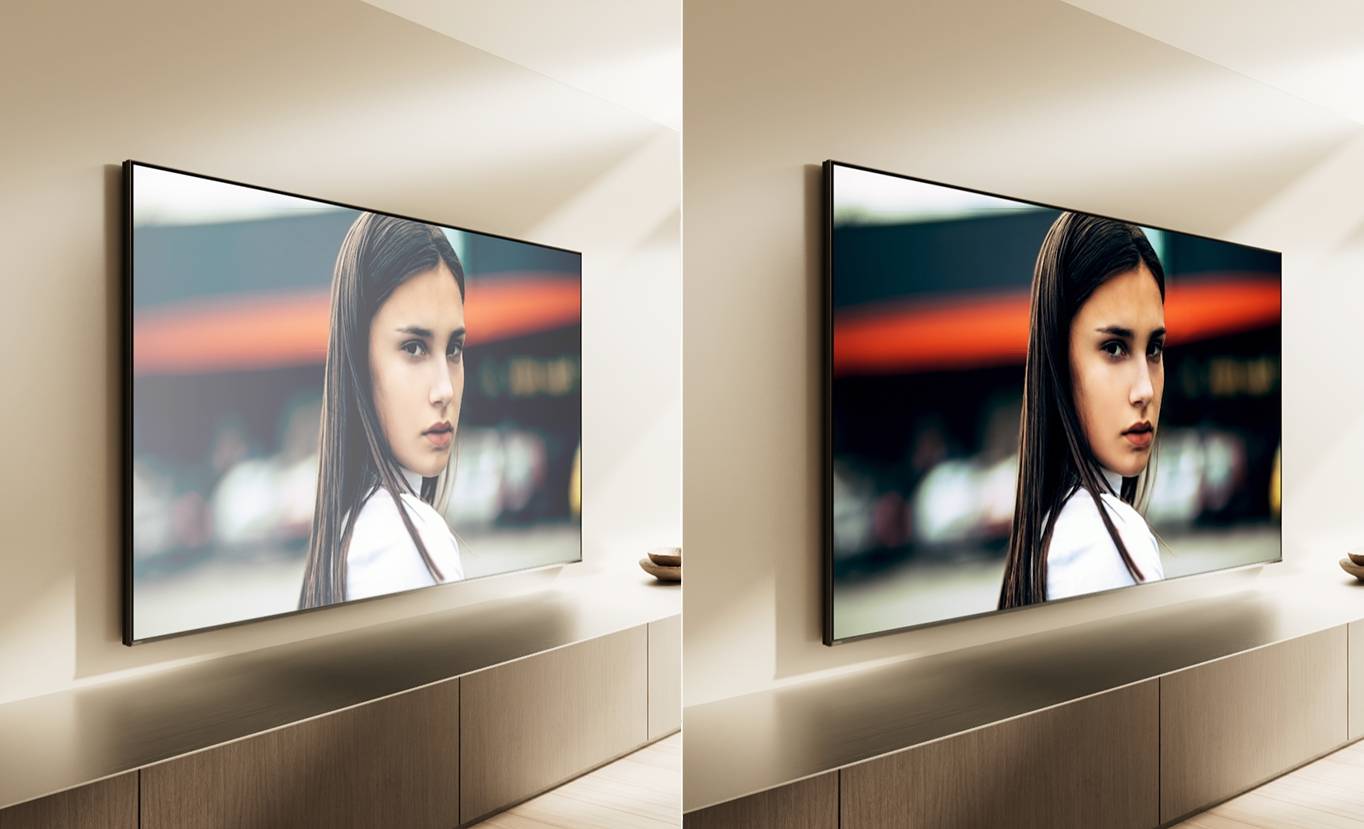 Sony 的 X-Wide Angle Pro 廣視角技術確保從各角度觀看畫面色彩一致，即便家人坐在電視側邊，也不會出現色彩偏淡或對比下降的問題。