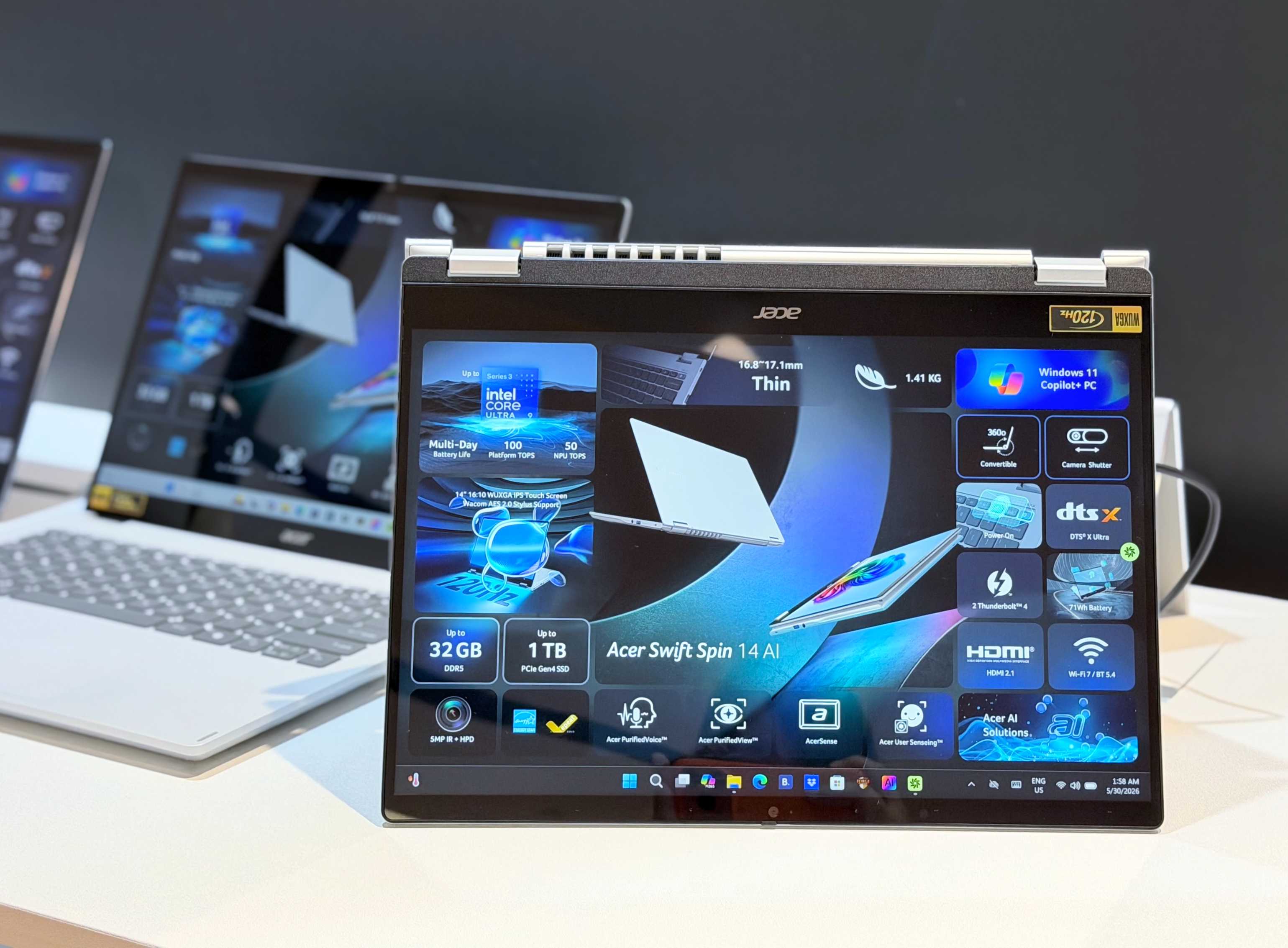 【COMPUTEX 2026】Acer Swift 雙機齊發：Swift Air 14 挑戰 MacBook Neo，Swift Spin 14 AI 續航 26 小時