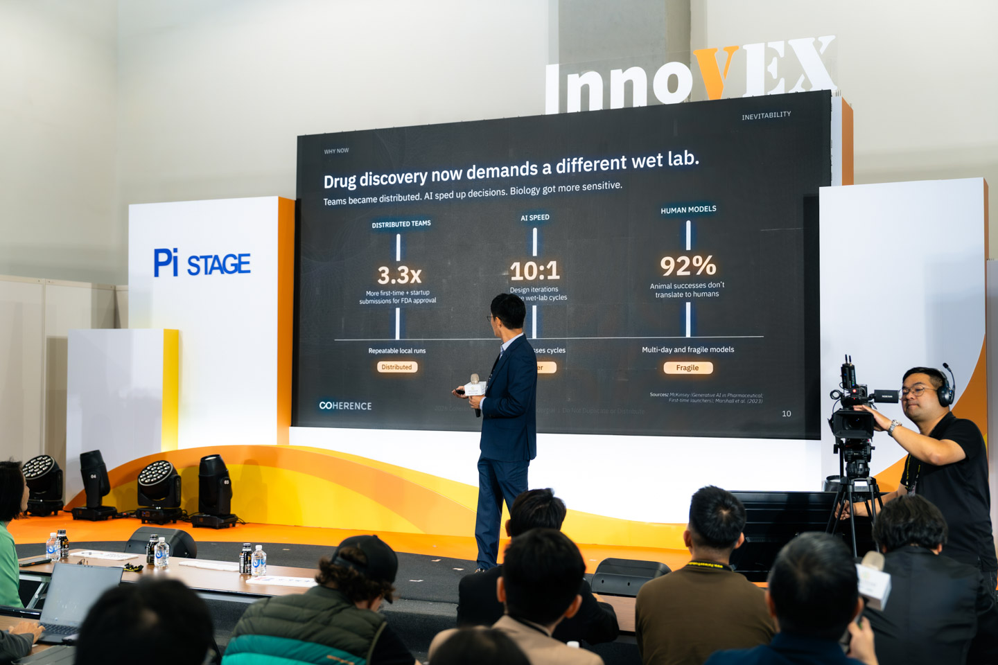 專為新創企業設立的 InnoVEX 創新與新創展區，今年共有來自 23 國、約 500 家新創企業參展，展出規模較去年提升 11%。