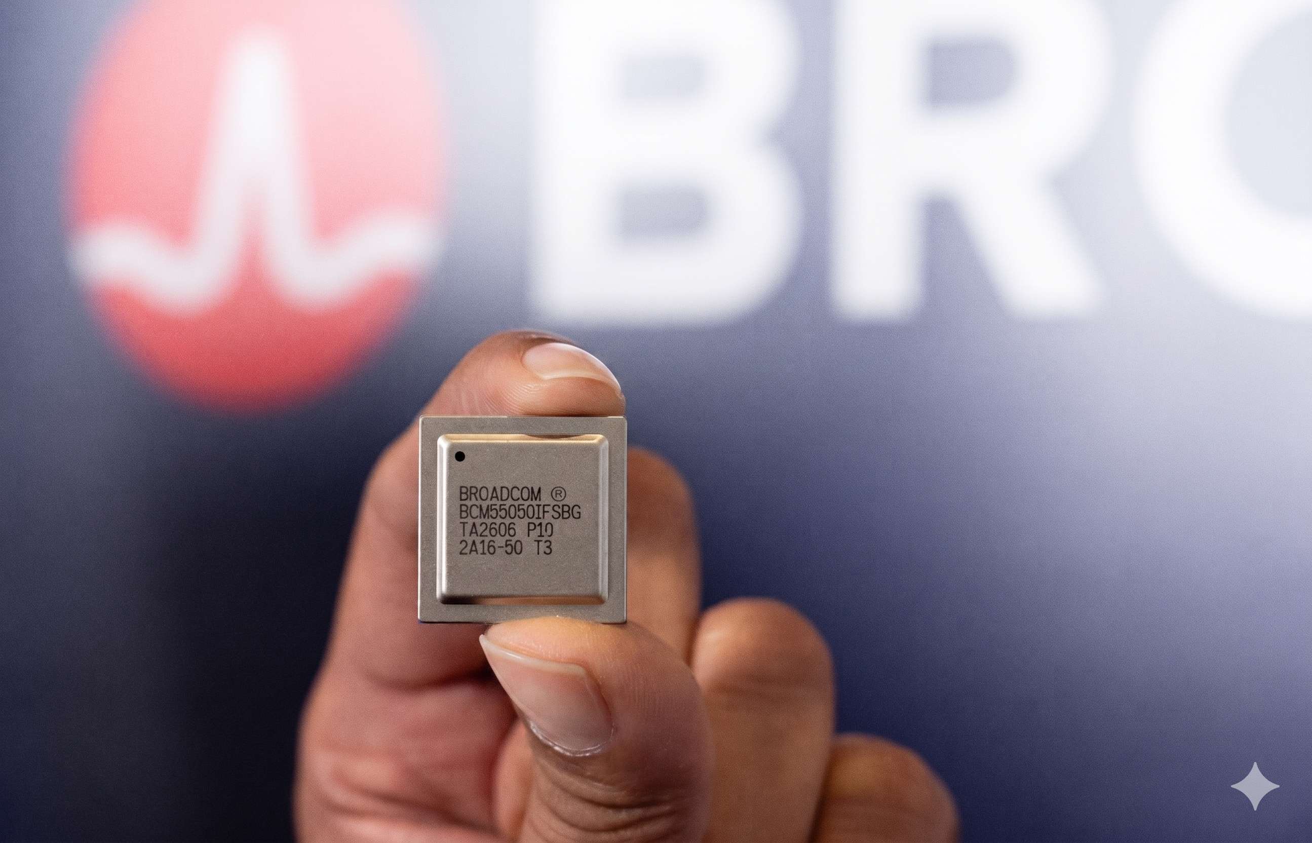 Broadcom BCM68850晶片實體照片。