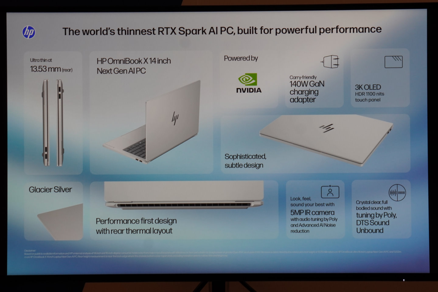 HP OmniBook Ultra 14筆記型電腦的特色一覽。