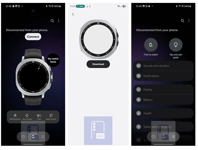 三星 Galaxy Watch 9 / Ultra 2 五款全新預設錶盤曝光!專屬夜間模式與新 App 介面搶先看