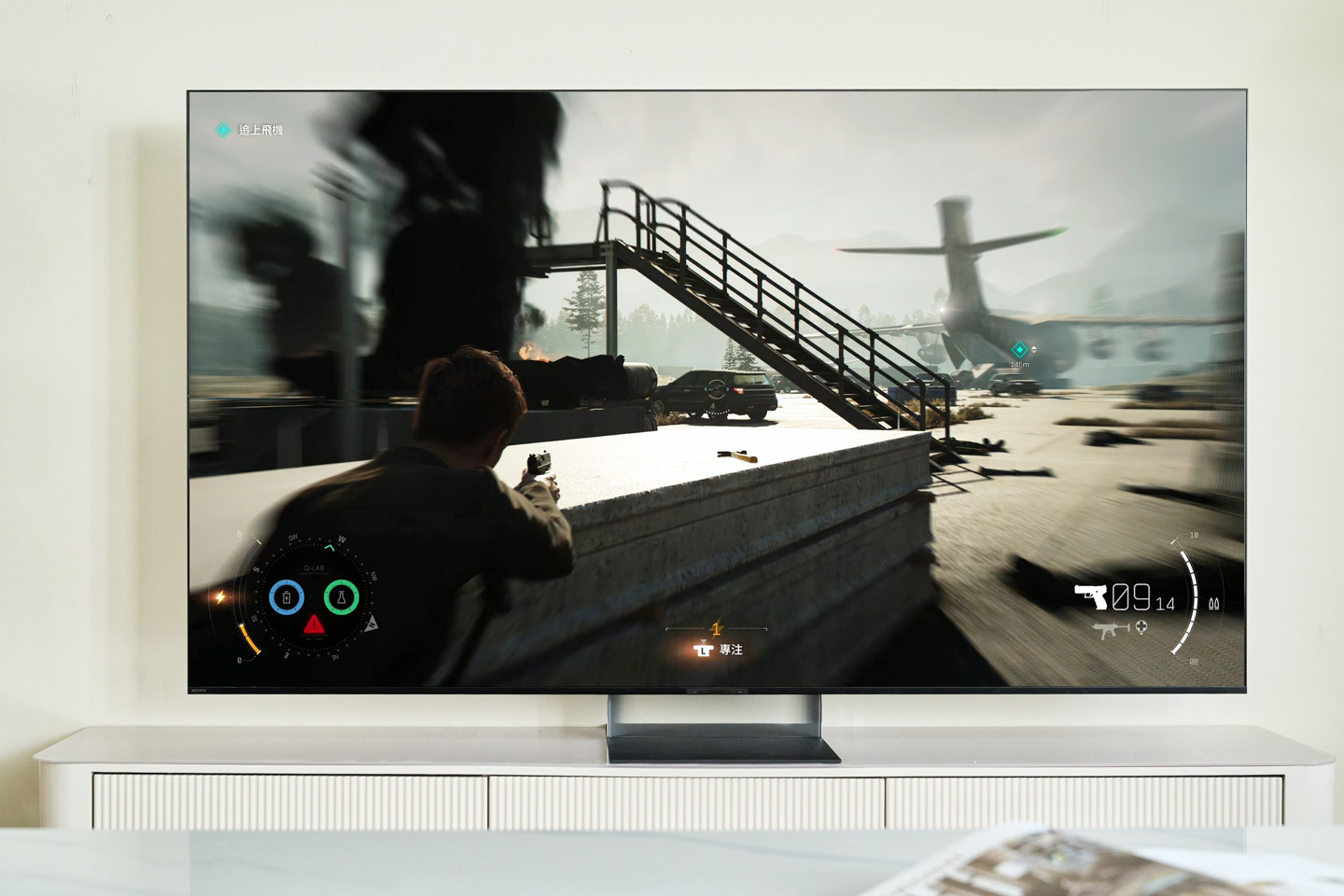 BRAVIA 9 II 以 True RGB 技術呈現更廣色域與精準色彩，搭配 XR Motion Clarity 動態補償，激烈戰鬥畫面依然細節清晰。