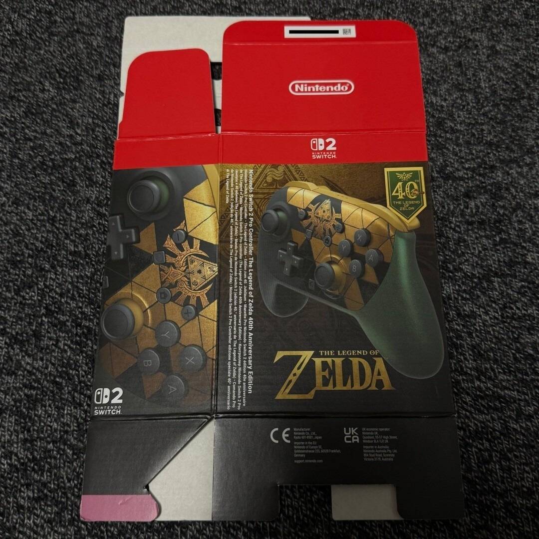 薩爾達40 週年Switch 2 限定版Pro 手把包裝曝光！還有神祕新品與《時之